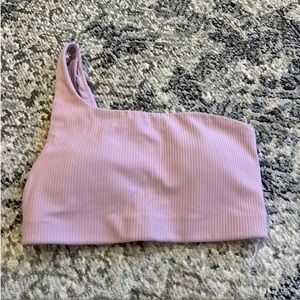 Lululemon one shoulder ribbed align sports bra